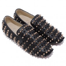 Christian Louboutin Rollerboy Szöges Loafers Fekete