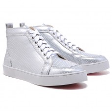 Christian Louboutin Rantus Orlato Tornacipő Ezüst