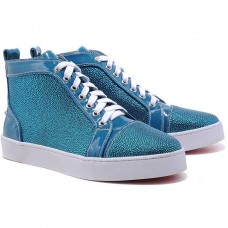 Christian Louboutin Louis Strass cipők kék