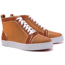 Christian Louboutin Louis Strass tornacipő barna