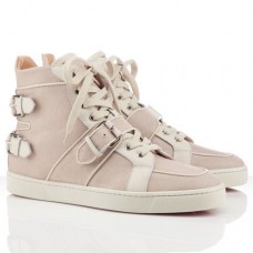 Christian Louboutin Mickael tornacipők Taupe
