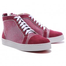Christian Louboutin Louis strasszos cipők Piros