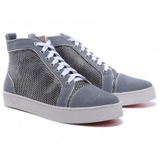 Christian Louboutin Louis strasszos tornacipő szürke