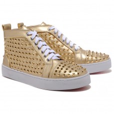 Christian Louboutin Louis Gold Spikes cipők Arany Christian Louboutin Louis Gold Spikes cipők Arany