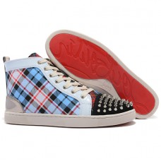 Christian Louboutin Louis Spikes Tornacipő Kék Christian Louboutin Louis Spikes Tornacipő Kék