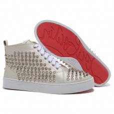 Christian Louboutin Louis Spikes Tornacipő Bézs