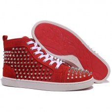 Christian Louboutin Louis Spikes Tornacipő Piros Christian Louboutin Louis Spikes Tornacipő Piros