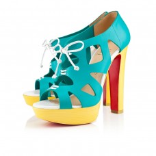 Christian Louboutin Fossile 140 mm-es szandál Caraibes/Canari