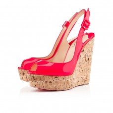 Christian Louboutin Une tollas 140mm Wedges Rose Paris