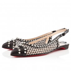 Christian Louboutin Manovra lapos szandál fekete