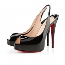 Christian Louboutin Flo 120mm szandál, fekete