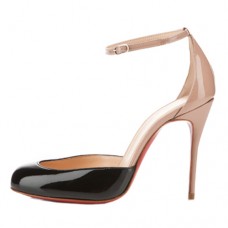 Christian Louboutin Tres Decollete 100mm-es Pumps Fekete/Nude