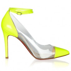 Christian Louboutin Bis Un Bout 100mm Pumps Sárga