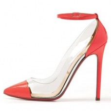 Christian Louboutin Bis Un Bout 120mm Pumps Piros