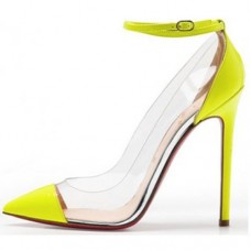 Christian Louboutin Bis Un Bout 120mm Pumps Sárga