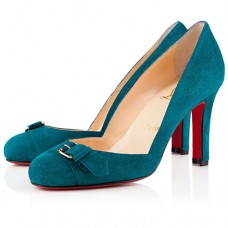 Christian Louboutin Lilibelt 100 mm-es pumpák Peacock