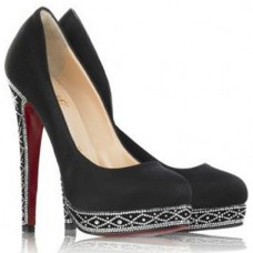 Christian Louboutin Eugenie 120 mm-es pumpák fekete