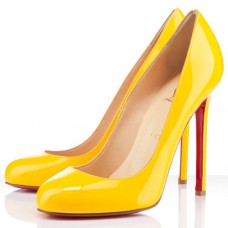 Christian Louboutin Lady Lynch 120 mm-es pumpák sárga