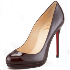 Christian Louboutin Filo 120 mm-es pumpák sötétpirosak