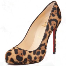 Christian Louboutin Filo 120 mm-es pumpák leopárd mintával
