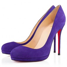 Christian Louboutin Filo 120 mm-es pumpák lila