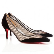 Christian Louboutin Mireille Mesh 80mm Pumps Fekete
