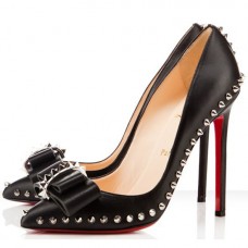Christian Louboutin Lucifer Bow 120mm Pumps Fekete
