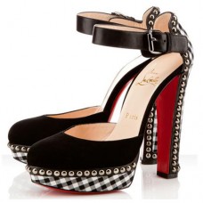 Christian Louboutin Luxura 140 mm-es pumpák fekete