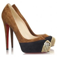 Christian Louboutin Maggie 140 mm-es pumpák barna