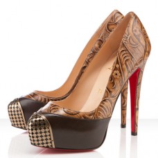 Christian Louboutin Maggie 140 mm-es pumpák barna