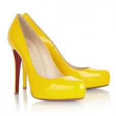 Christian Louboutin Rolando 120 mm-es pumpák sárga