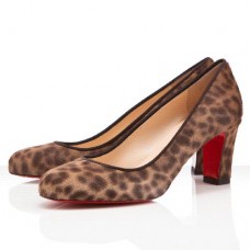 Christian Louboutin Mistica 60 mm-es pumpák leopárd mintával