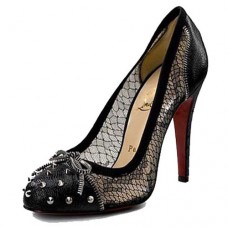 Christian Louboutin Candy Lace 120 mm-es pumpás cipő fekete