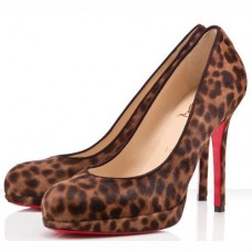 Christian Louboutin új egyszerű 120 mm-es pumpák leopárdmintás