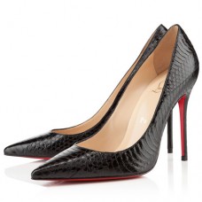 Christian Louboutin Decollete 554 100 mm-es pumpás cipő fekete