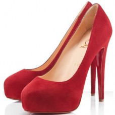 Christian Louboutin Miss Clichy 140 mm-es pumpák Piros