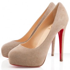 Christian Louboutin Miss Clichy 140 mm-es pumpák Taupe