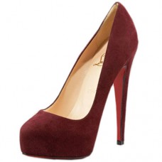 Christian Louboutin Miss Clichy 140 mm-es pumpák bordó