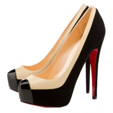 Christian Louboutin Mago kétszínű 160 mm-es pumpák fekete