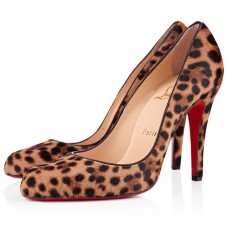 Christian Louboutin Decollete 868 100 mm-es pumpák leopárdmintás