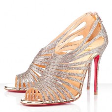 Christian Louboutin Multibrida 100 mm-es peep toe cipő, többszínű