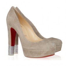 Christian Louboutin Embellished 140mm Pumps Camel