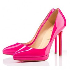 Christian Louboutin Pigalle Plato 120 mm-es pumpák Rose Matador