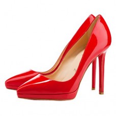 Christian Louboutin Pigalle Plato 120 mm-es pumpák Piros