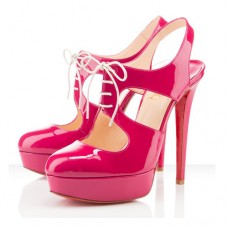 Christian Louboutin Lassaqi 140 mm-es pumpák, rózsaszín Matador