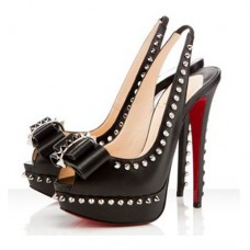 Christian Louboutin Lady Clou 140mm szandál, fekete Christian Louboutin Lady Clou 140mm szandál, fekete