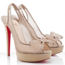 Christian Louboutin Exclu 140mm Slingbacks Bézs