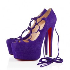 Christian Louboutin Ghildarc 160 mm-es platformos cipők lila
