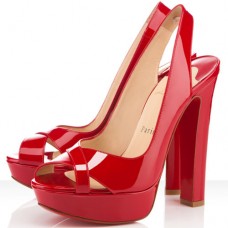 Christian Louboutin Marple Town 140mm Slingbacks Szandál Piros Christian Louboutin Marple Town 140mm Slingbacks Szandál Piros
