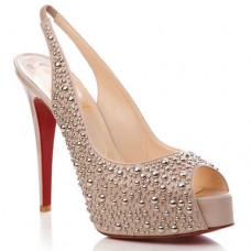 Christian Louboutin Star Prive 120mm Slingbacks Szandál Rózsaszín Christian Louboutin Star Prive 120mm Slingbacks Szandál Rózsaszín